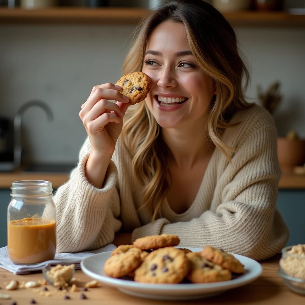 peanut butter protein cookies