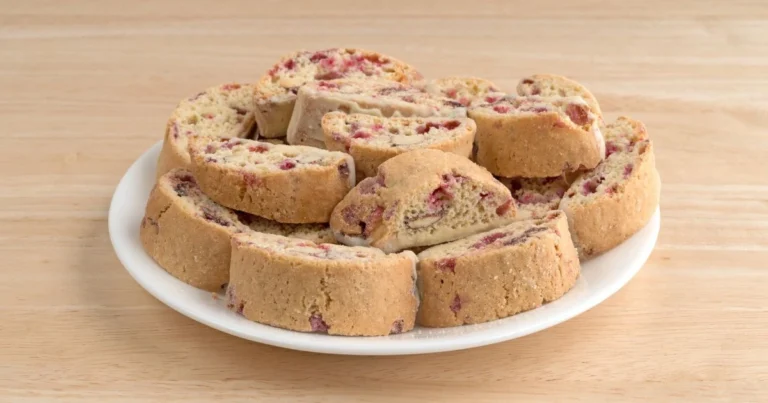 white chocolate cranberry biscotti