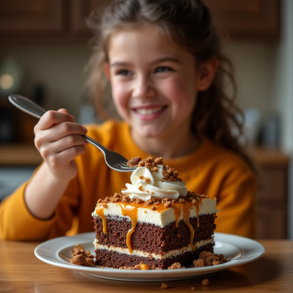 butterfinger poke cake