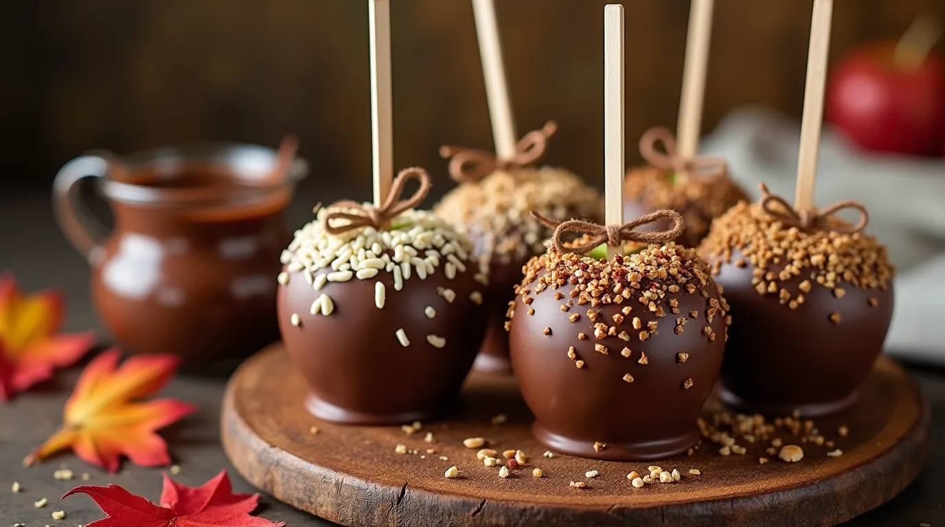 chocolate covered apples