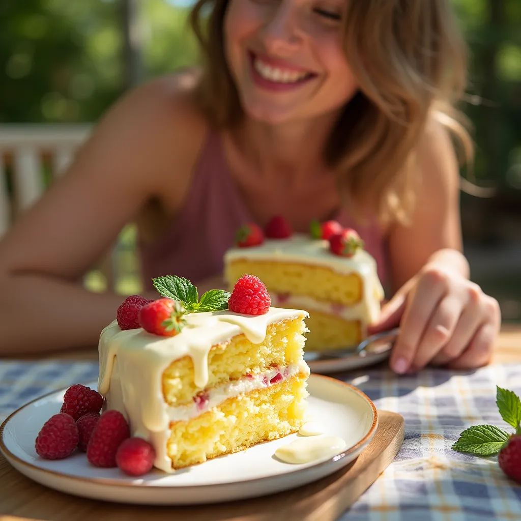 white chocolate in gluten free yellow cake