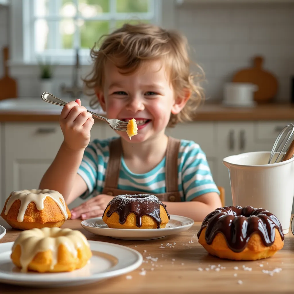 mini chocolate bundt cakes